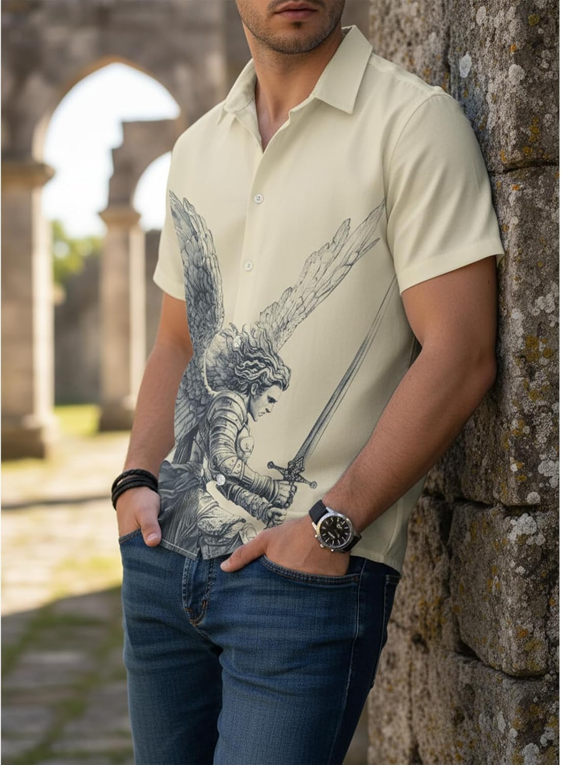 Funny Graphic Hawaiian Shirt for Men Novelty Print Short Sleeve Button Down Casual Vacation Beach Shirts - Image 7