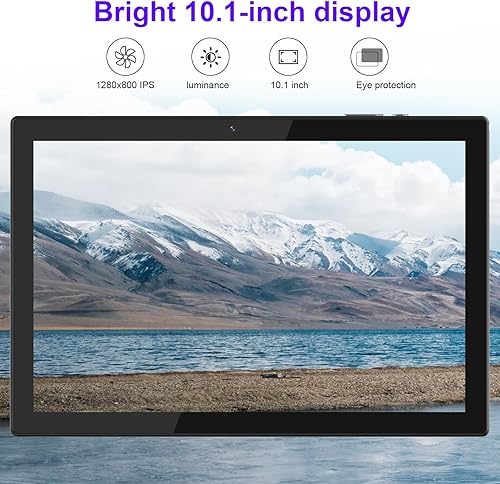 Miniatura 4 de YQSAVIOR Tablet Android 12 de 10 pulgadas, tableta 2 en 1 con teclado, 4 GB+64 GB Tablet PC, Quad Core, pantalla HD 1280 * 800, cámara dual, Wi-Fi,