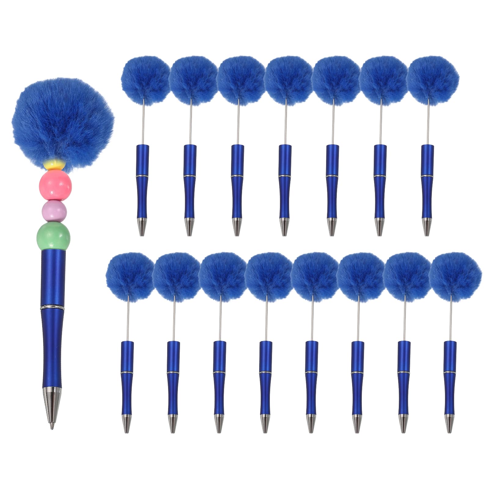 Stylos perlés pour cadeau DIY créatif et écriture élégante, lot de 16 stylos pompon