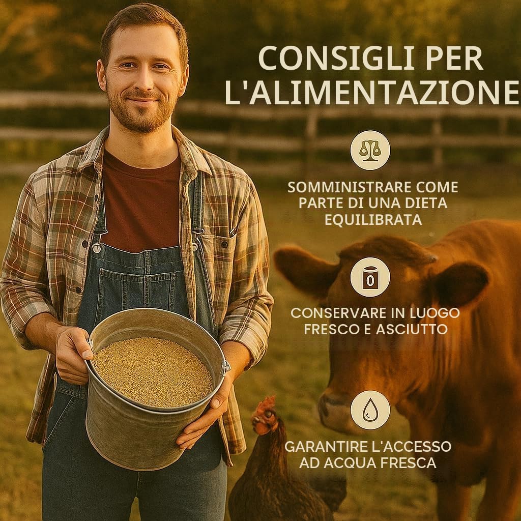 GiDeli Cibo per uccelli di miglio giallo, 20 kg, per pappagallini e canarini