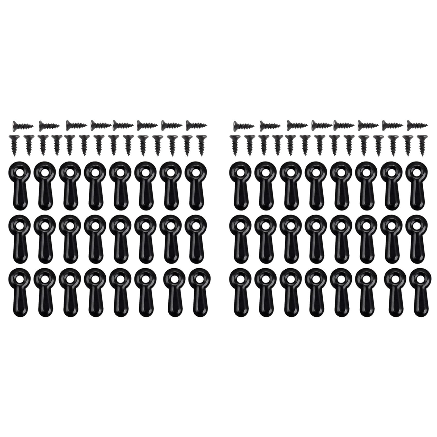 Jnchdghwa Black 600 Picture Turn Button Fasteners Photo Frame Hardware And 600 Screws For Craft, Hanging, Drawing,
