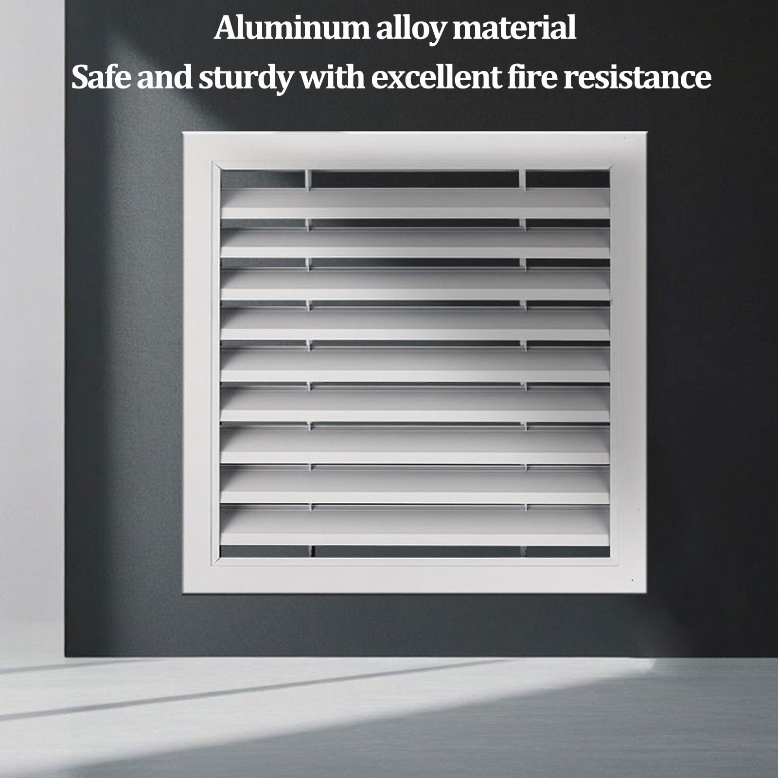Sistemi di Ventilazione, griglia di aerazione in Alluminio | Griglia di ventilazione a rete per camino, bagno, parete e soffitto(43.5*43.5cm)
