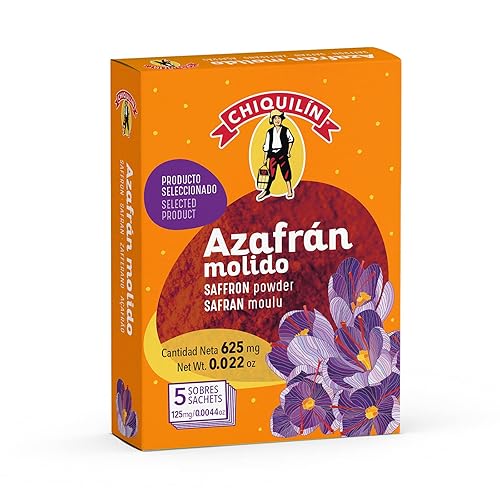 Pure Powdered Saffron Sachets, 5 count