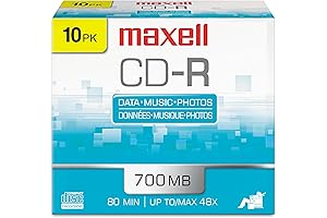 Maxell 648210 Professional Grade CD-R Discs - Guaranteed to Deliver Premium-Quality Digital Preservations