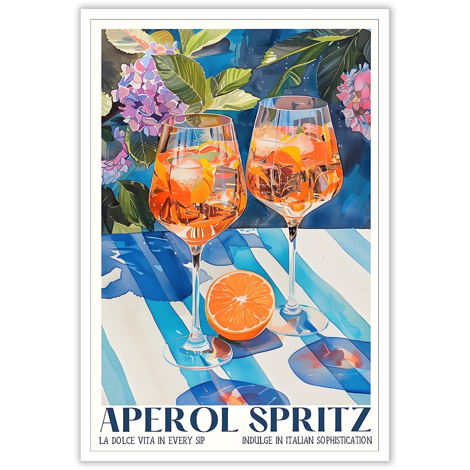 アート・デザイン・音楽 LA PITTURA ITALIANA Amazon.com: Trendy Aperols Spritz Wall Art Retro Italian Travel