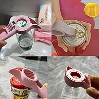 Vista 6 de Abrebotellas 4 en 1, abridor de botellas multifunción, abridor de botellas de cerveza, abridor de botellas fresco, abridor de botellas para proteger