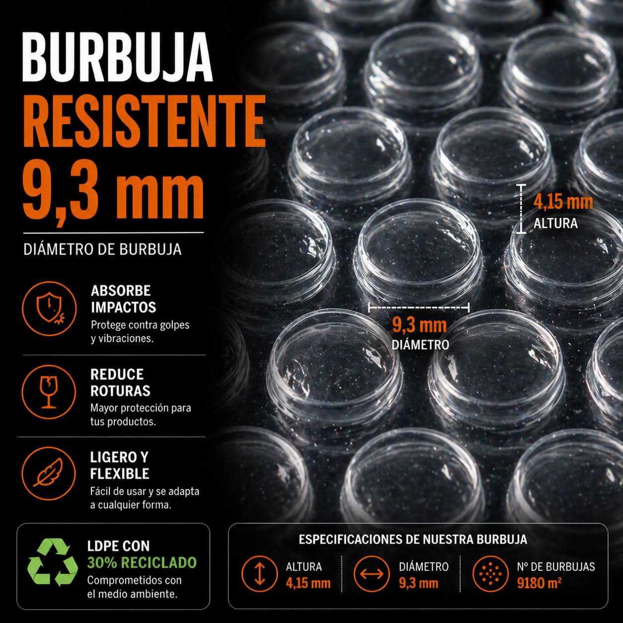 Rotolo di plastica a bolle grande 1,20 x 200 m (240 m²) | Carta a bolle Imballaggio professionale per traslochi, spedizioni, Ecommerce e oggetti fragili | Rotolo bolle XXL resistente 7 kg (1)