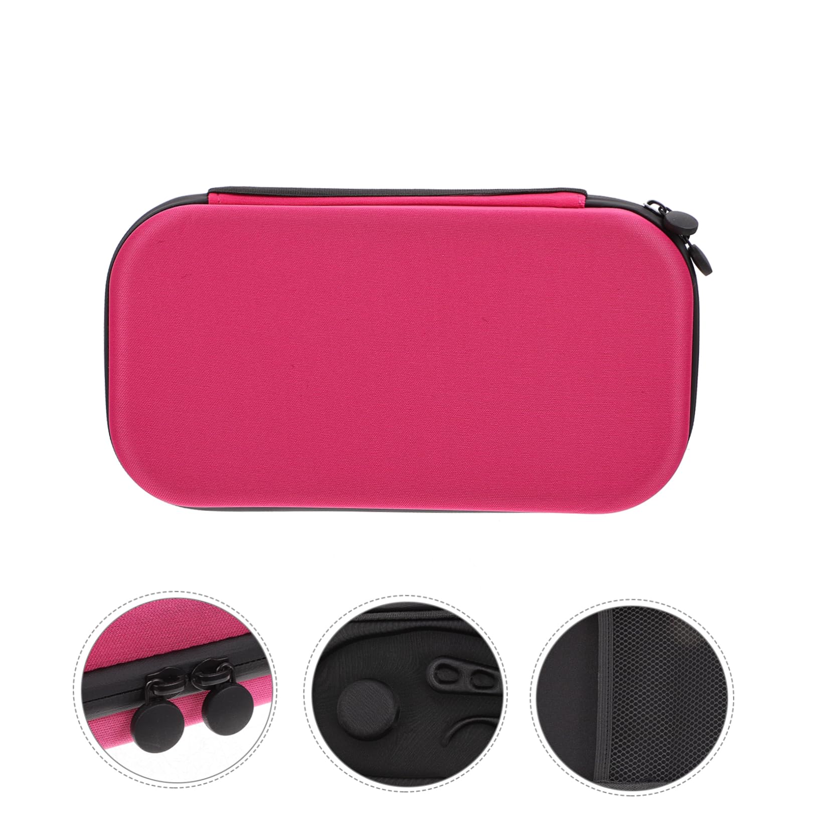 BELLIFFY 1pc Storage Bag Mini Pouch for Nurse Hard Case Accessories Galvanized Round Tray Travel Organizer Bags Carrying Bag Pink Eva