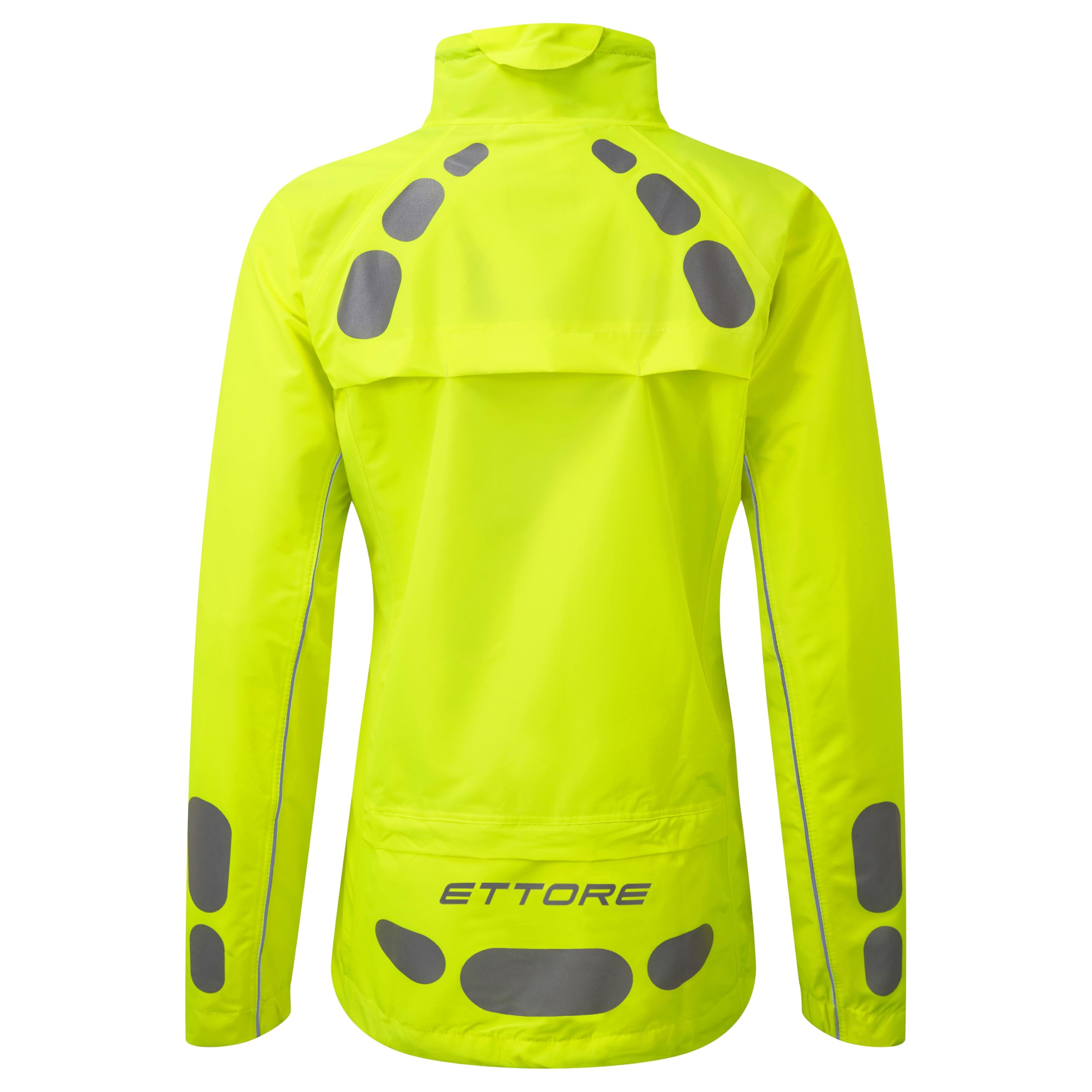 Ettore Damen Radsportjacke wasserdicht atmungsaktiv High-Vis - Gelb - Night Eagle