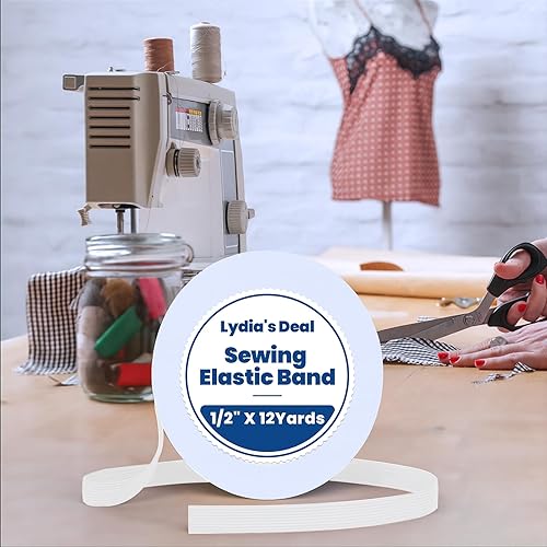 Miniatura 16 de Lydia's Deal Cordón elástico de 1/8 de pulgada (0.118 in) x 50 yardas, bandas elásticas para tejer, costura, manualidades, banda para las orejas