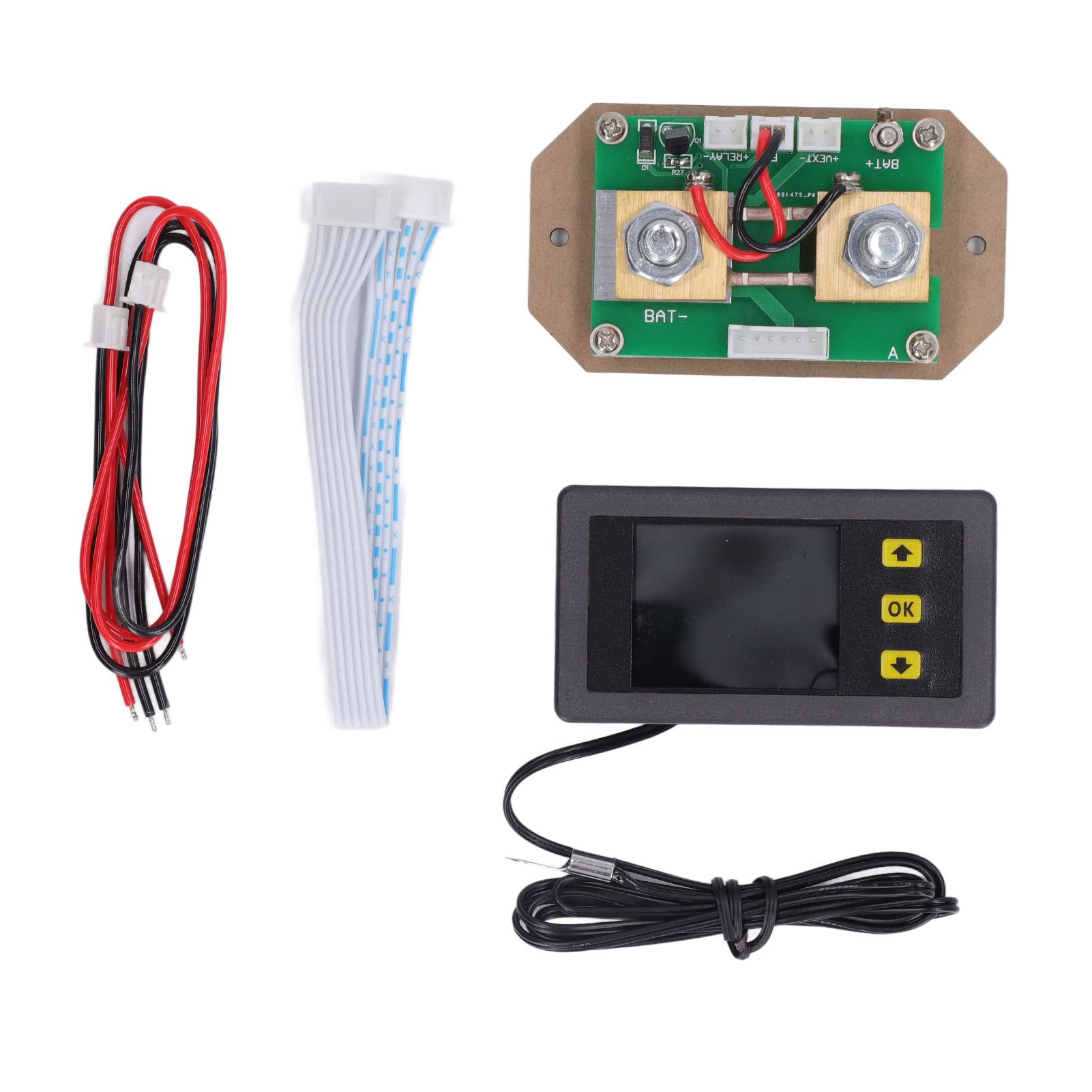 Probador multifuncional Detección bidireccional Probador de batería Potencia Temperatura Voltios para medición ABS VA7510S Pantalla LCD Capacidad Energía Tiempo para uso doméstico (200A)