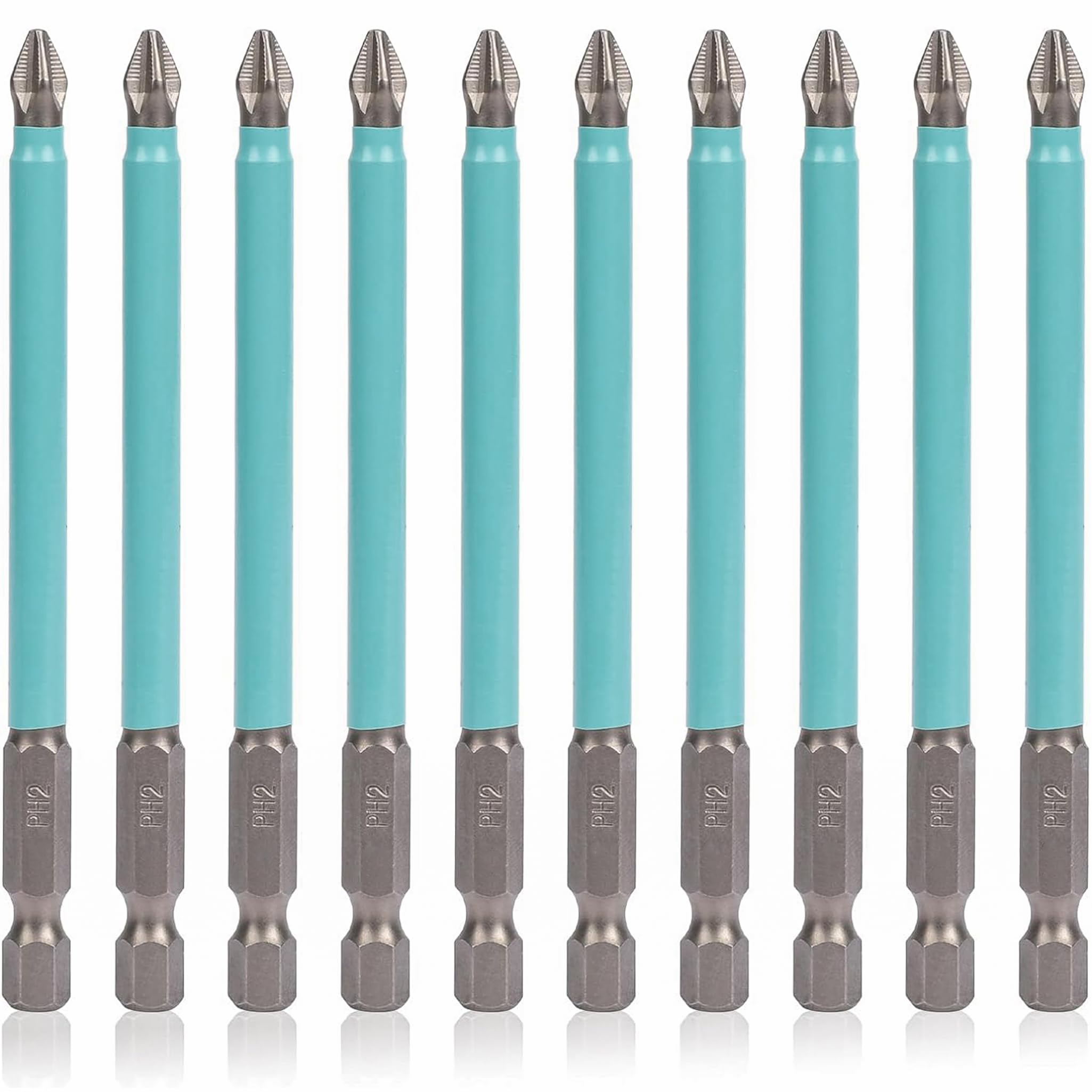 Juego de destornilladores magnéticos PH2 de 70 mm para taladro eléctrico EWAYO