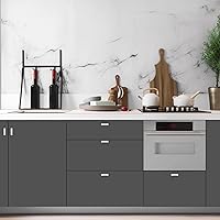 Vista 50 de 5 Pack Matte Black Cabinet Knobs - Kitchen Cabinet Knobs Black Cabinet Pulls for Kitchen Cabinet Drawer Stainless Steel Dresser Knobs for Cabinet