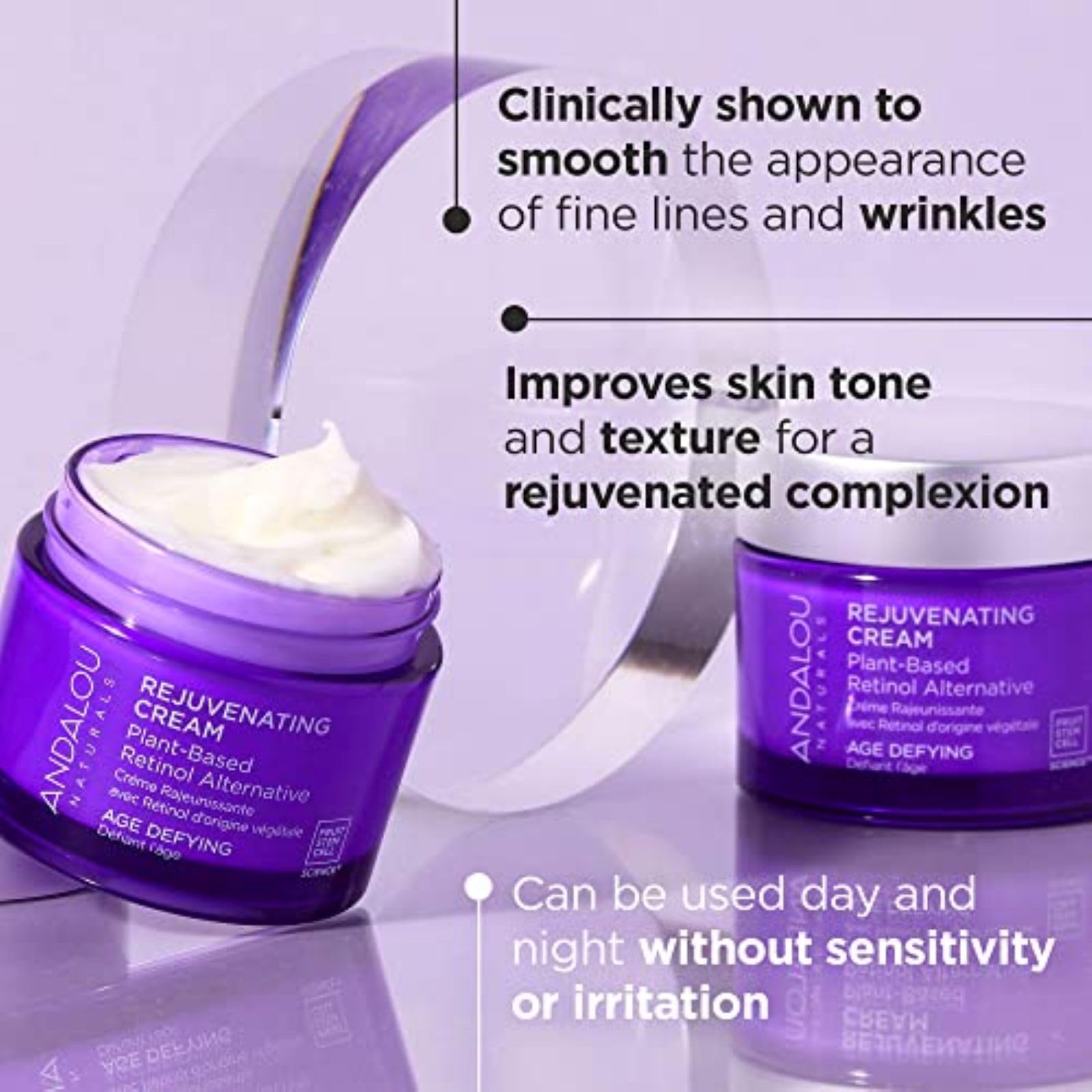 ANDALOU NATURALS Age Defying Plant-Based Retinol Cream, 1.7 OZ