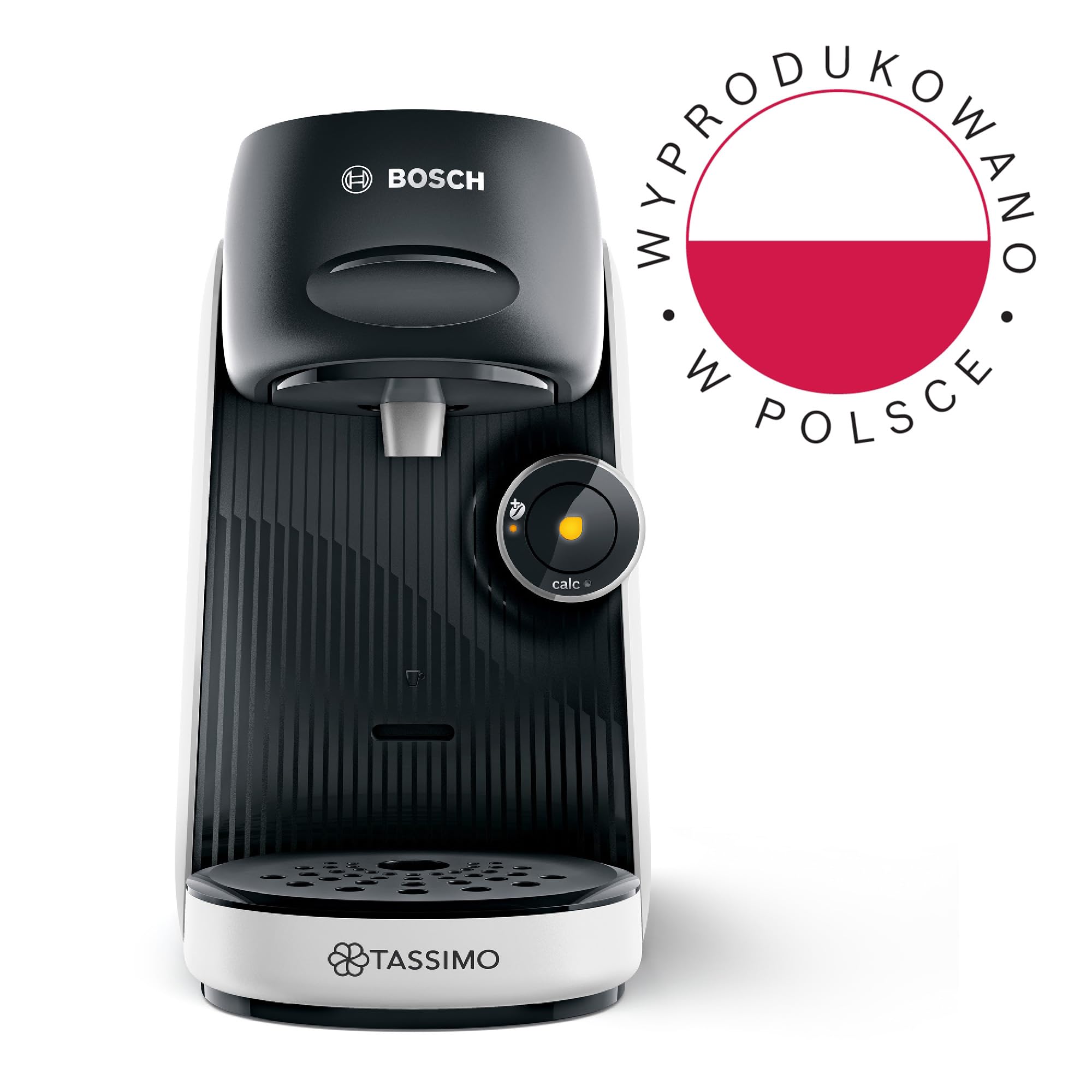 Bosch ekspres do kawy Tassimo Finesse friendly TAS164E, 70 napojów, intensywniejsza kawa po naciśnięciu przycisku, automatyczne wyłączanie, biały