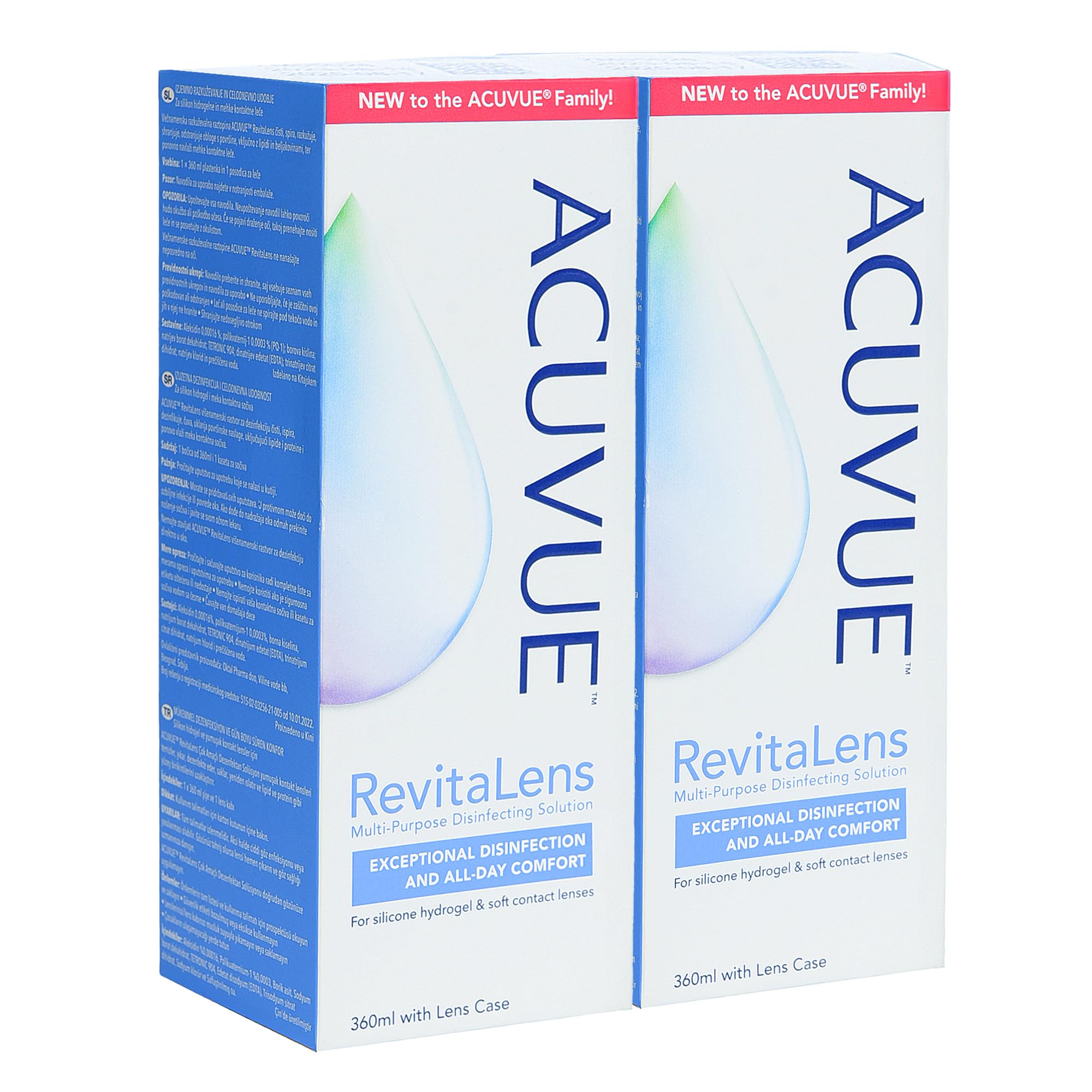 Contact Lens Solution Acuuvueee Clear Care Alternative Multi-Purpose Lens Cleaner Eye Solution for Soft Hard Contact Lenses 360