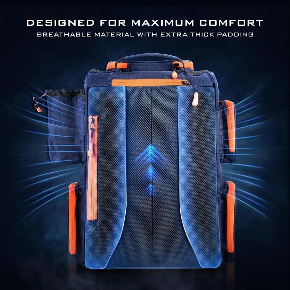Surfboard Tasche Cover Angelrucksack mit Rutenhaltern, 4 Angelboxen, Regenschutz, 43 l, großer Stauraum für Angelausrüstung, Sporttasche, Taktische Tasche Surfboard Deck Bag