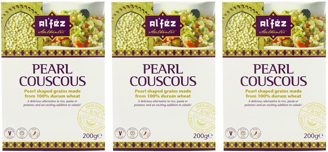 Al'Fez Pearl Couscous 200 g (Pack of 3)