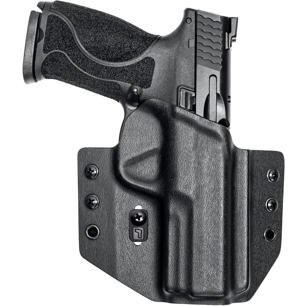 TulsterOWB Contour Holster in Right Hand fits: M&P / M2.0 4" / 4.25" 9/40 | Optic Compatible Outside The Waistband Concealed Carry Kydex Holster