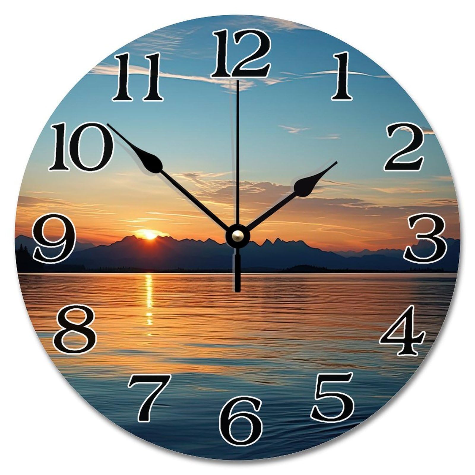 Horloge murale parc national grand format à pile pour ne plus être en retard