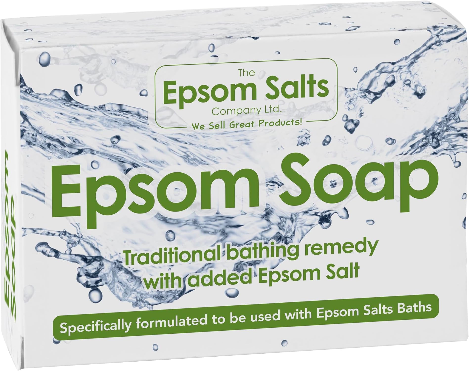 Epsom Soap Bar - Exfoliating Soap with Epsom Salt - Moisturizing and Soothing for Skin Ideal for Relaxation - Specifically formulated to be Used with Epsom Salts Baths