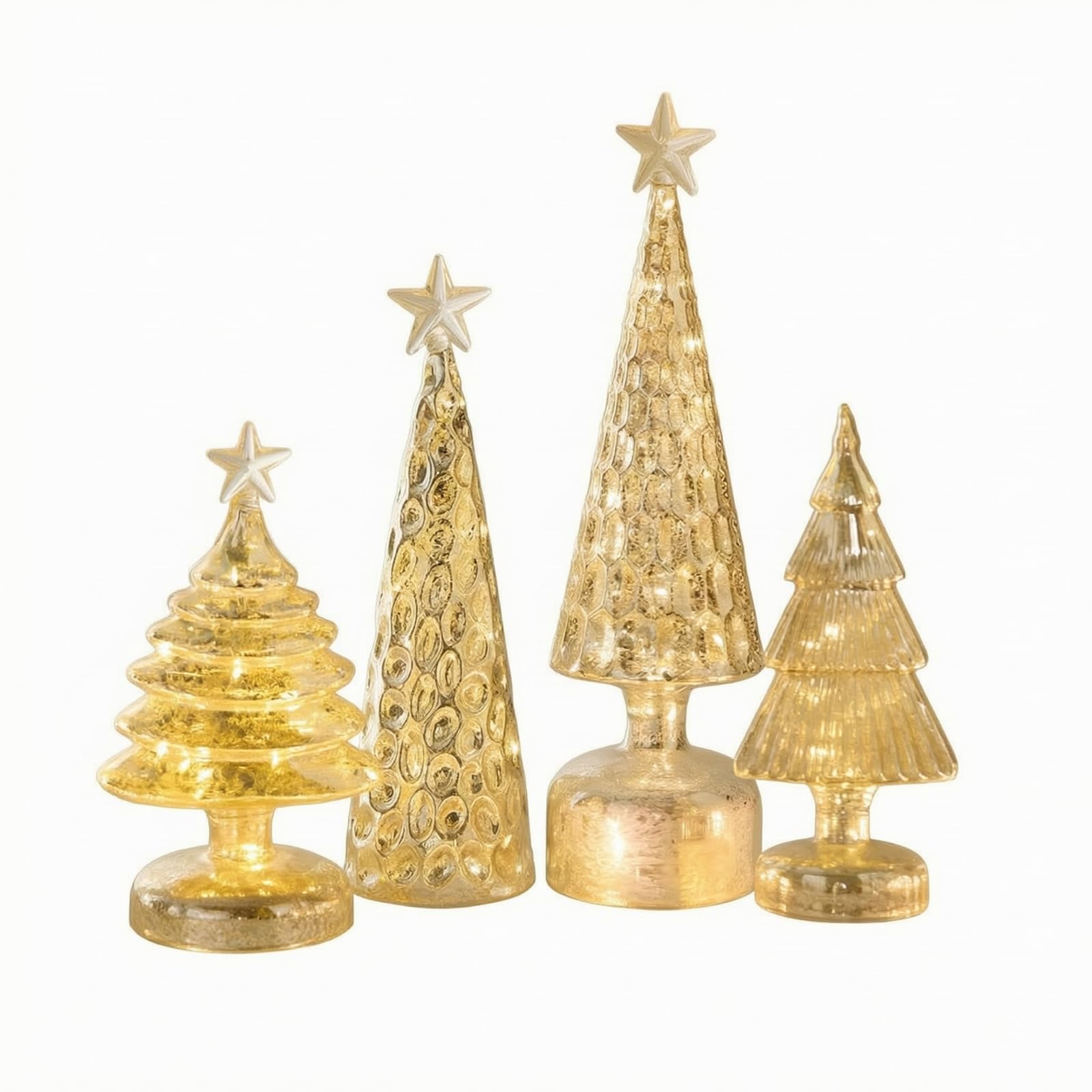 4 Piezas Adorno | Elegante, Tridimensional, coración, para Chimenea, Estilo B
