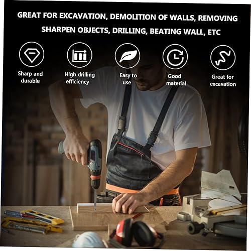 Miniatura 8 de DOITOOL Conjuntos de brocas Suministros de perforación de metal Taladros triangulares para ladrillo de baldosas Hormigón Vidrio Cerámica Madera