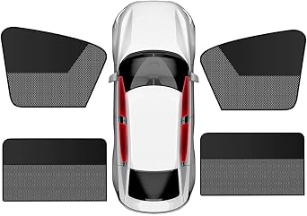 Compatible with Suzuki Swift 2004-2024 Car Side Window Sun Shade 4 Pack, Blinds for Car Windows to Block SunShades Magnetic Mesh Sun Shade Protection from Heat and UV for Camping