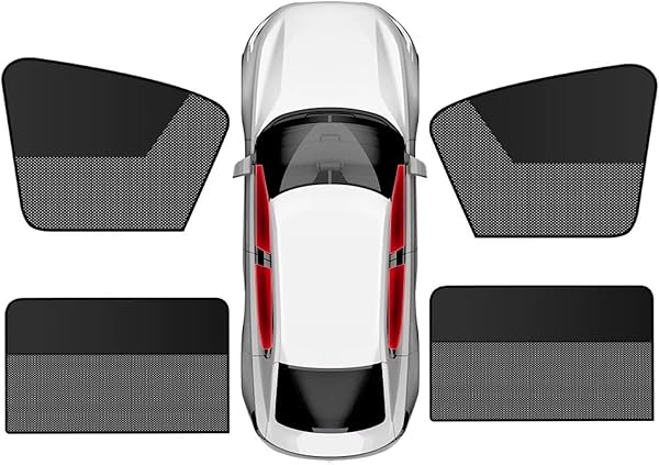 Protector Solar Lateral para Ventanas de Auto Compatible con Kia Sonet 2020-2023, Paquete de 4, Cortinas para Ventanas de Auto para Bloquear el Sol, Malla Magnética Protección contra Calor y Rayos UV para Camping