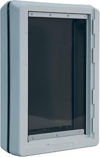 Ideal Pet Products Ruff-Weather Extra Large Pet Door with Double Flap & Telescoping Frame - 9.75x17 Flap for All-Weather Insulation