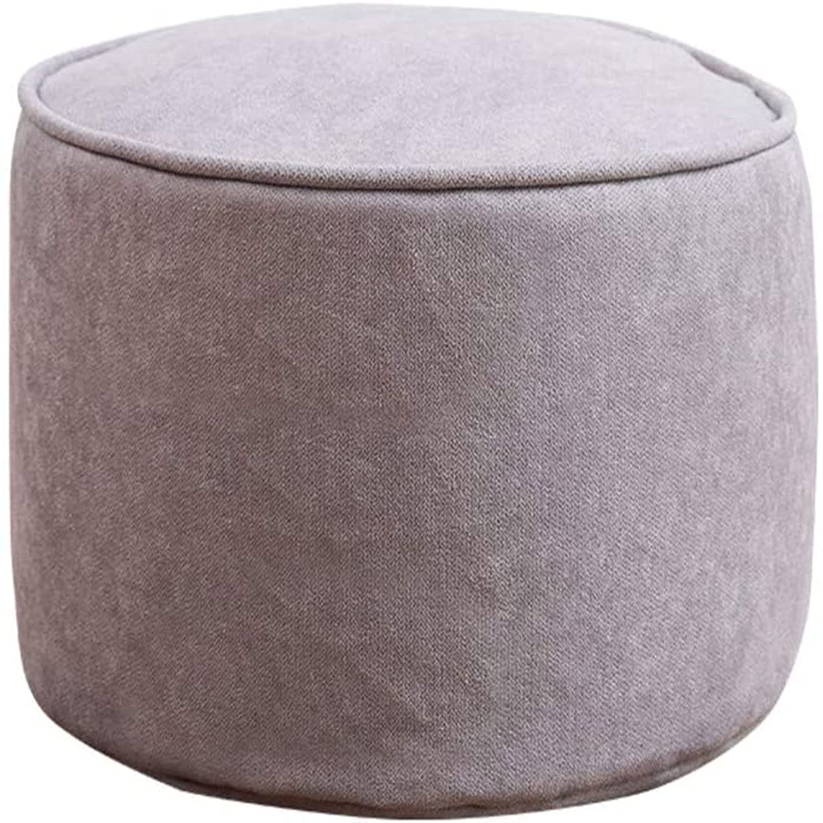 Pouf rond vert clair 40x40x30cm pour salon avec assise amovible