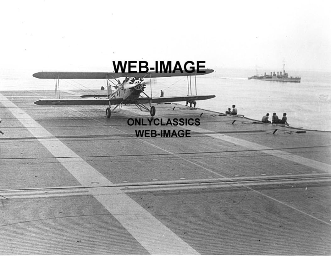 OnlyClassics 1932 Biplane Airplane Aircraft Carrier Photo US Navy Martin T4M-1 Hornet Torpedo