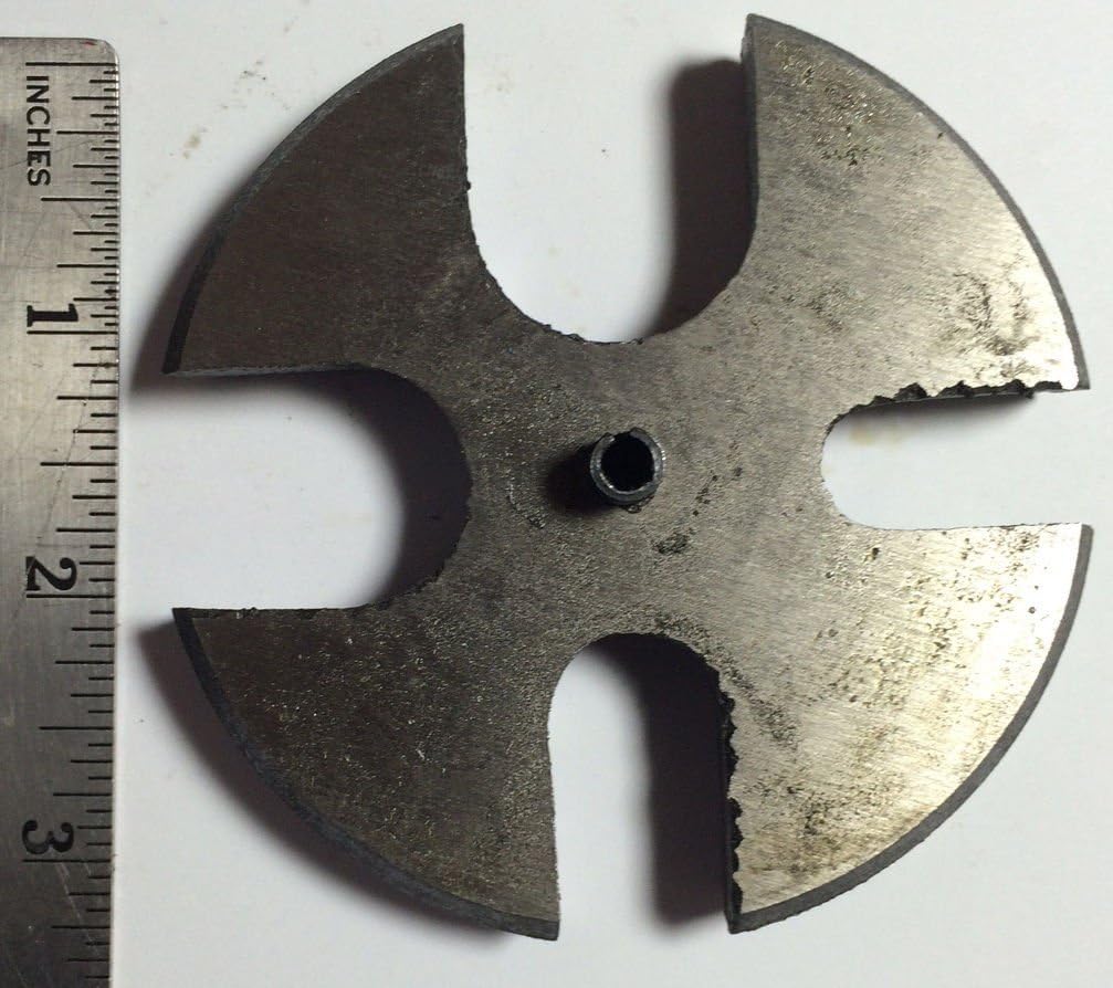 BOGO BUY ONE GET ONE FREE - 3 1/8" SLOTTED WHEEL PLATE 1/2" THICK CAST IRON TOOL PART FOR ARBOR PRESS