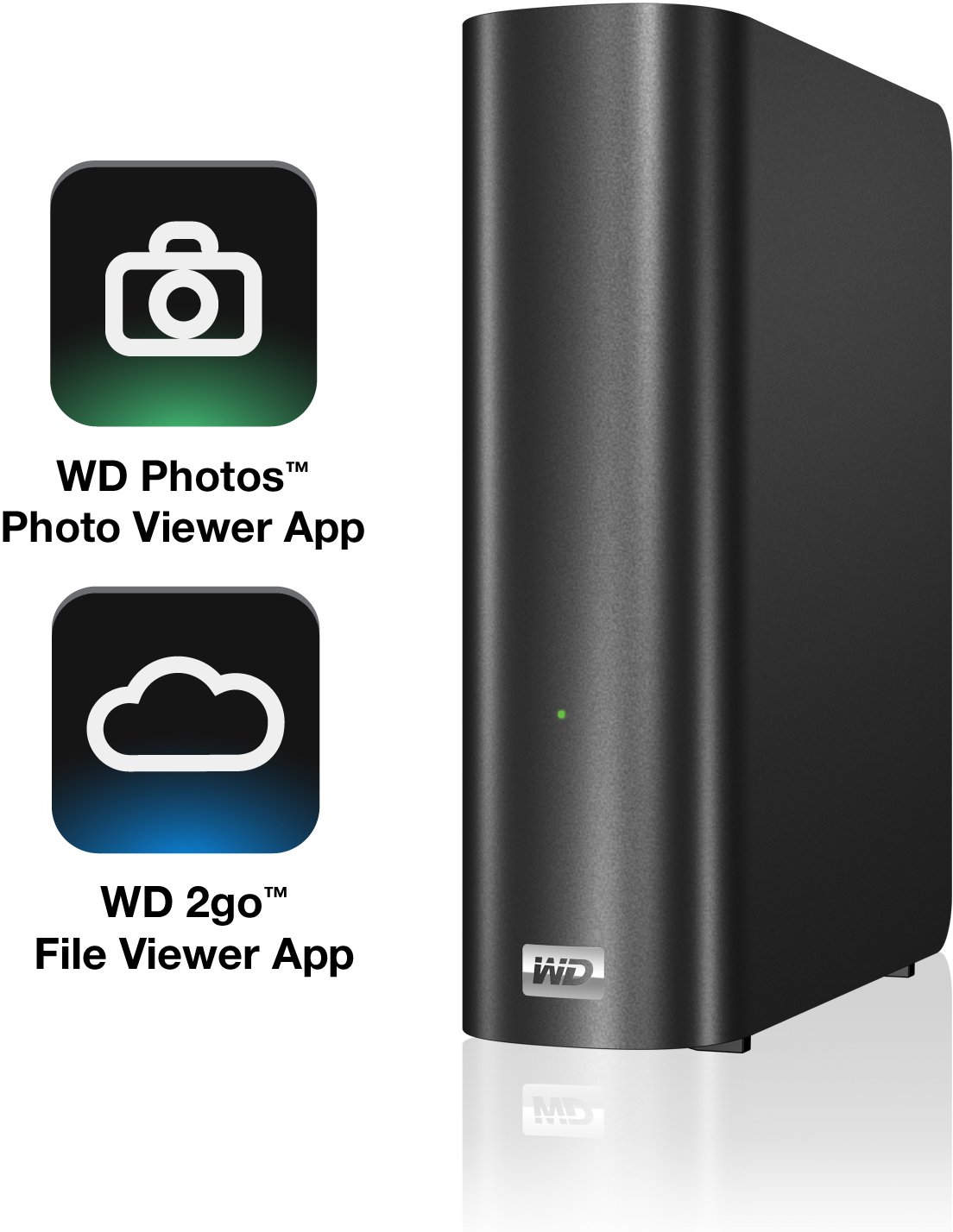WD My Book Live Personal Cloud Storage, 1 TB, Nero