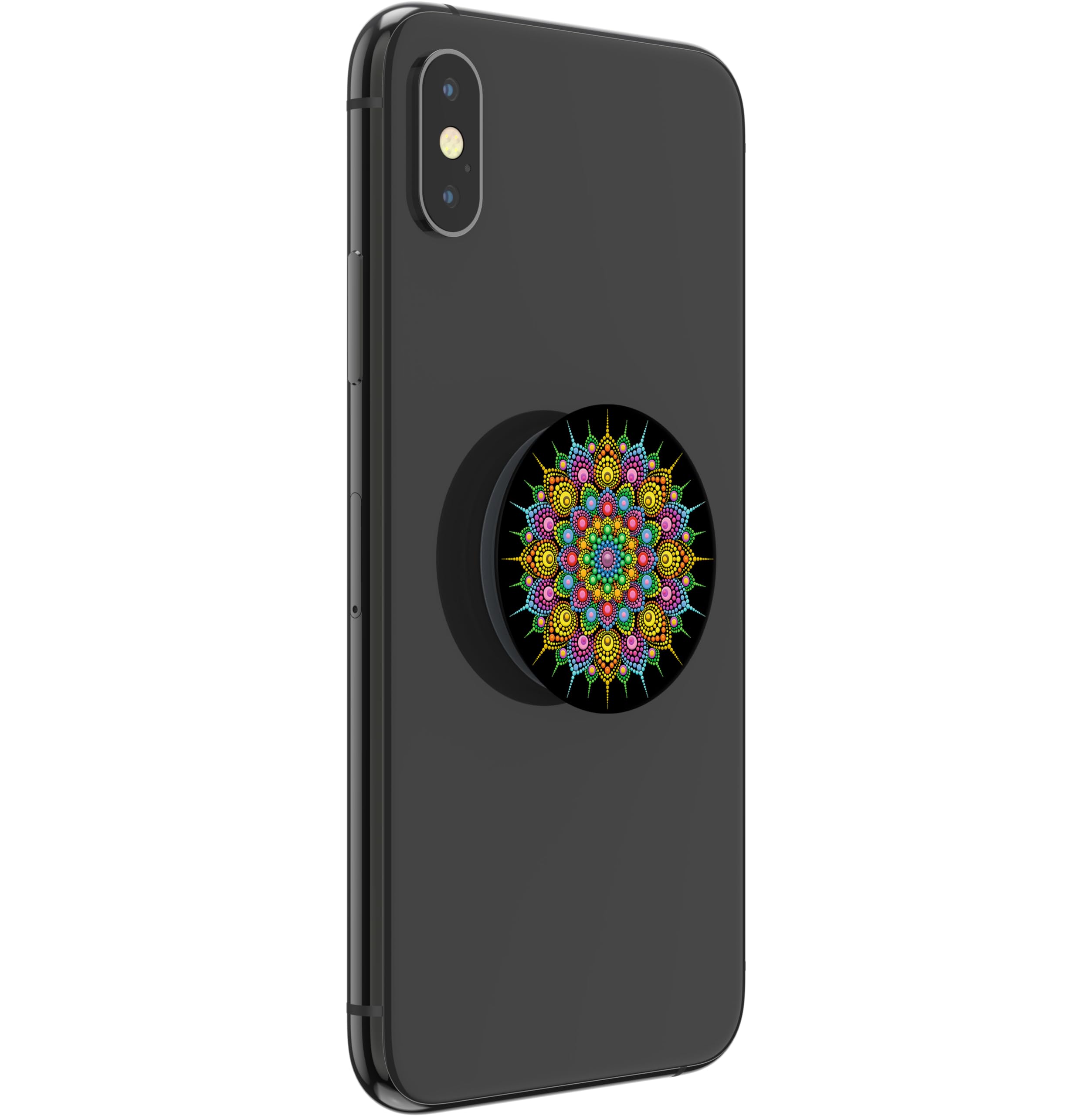 PopSockets PopGrip – Ausziehbarer Handyhalter & Griff Mit Rainbow Mandala Design | Für Smartphones & Tablets