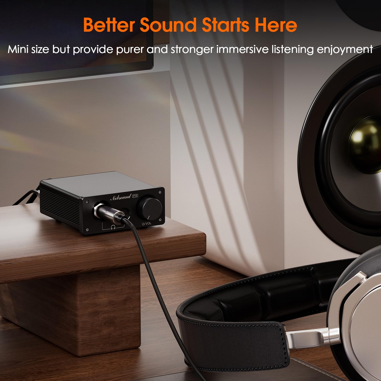 Nobsound P10 Mini Kopfhörerverstärker: HiFi Audio Stereo Verstärker für 24-600Ω Kopfhörer