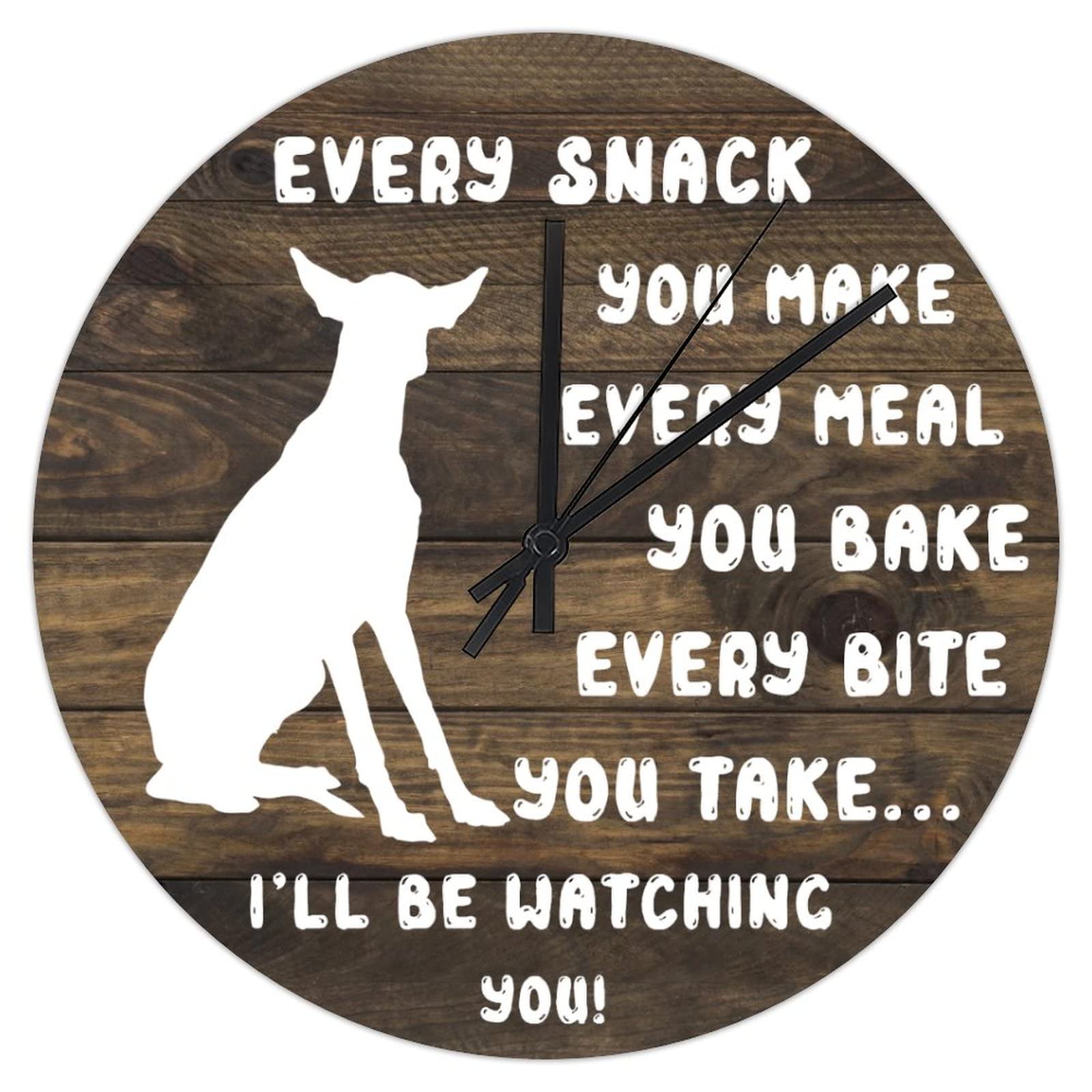 Horloge artistique Golden Retriever 30,5 cm, cadeau idéal sans tic-tac pour le bureau