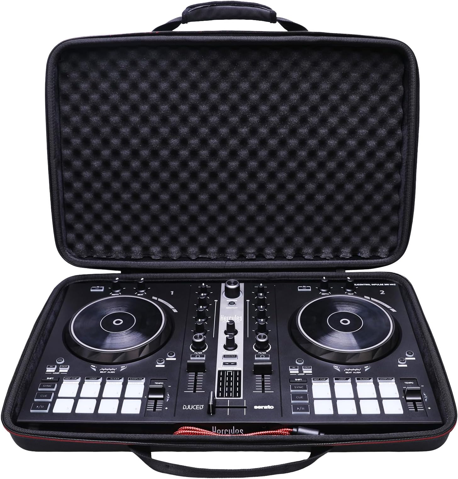 LTGEM DJ Controller Case for Hercules DJControl Inpulse 300 MK2 - Hard Storage Travel Protective Carrying Bag