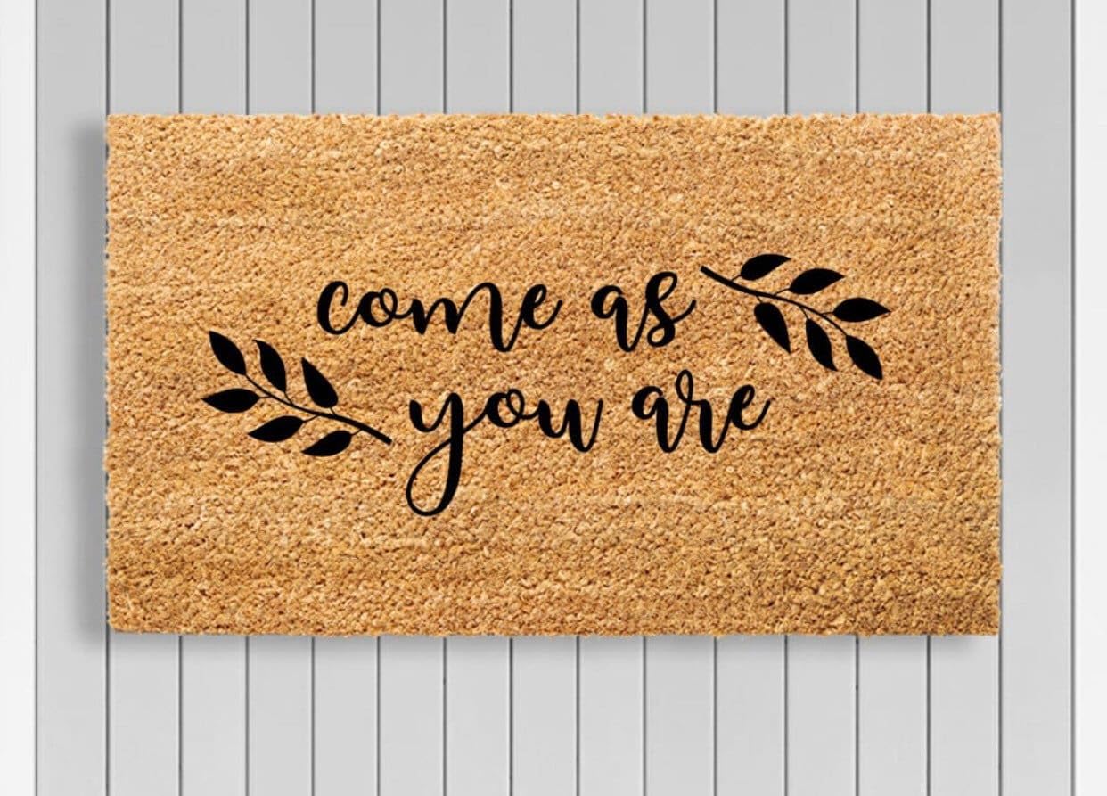 SXU Fun Doormat, 18x30 Inches, Letter Print, Waterproof, Non-Slip, Low Pile, Machine Washable, Perfect for Indoor/Outdoor Use
