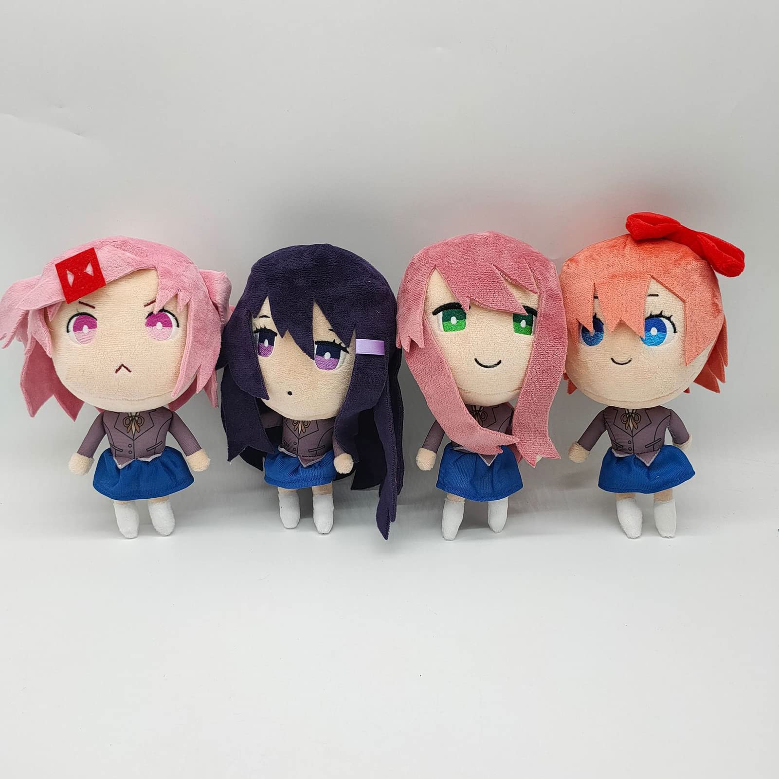 olyee DDLC Anime Plush Toy 7.9", Monika Sayori Natsuki Yuri Plushies