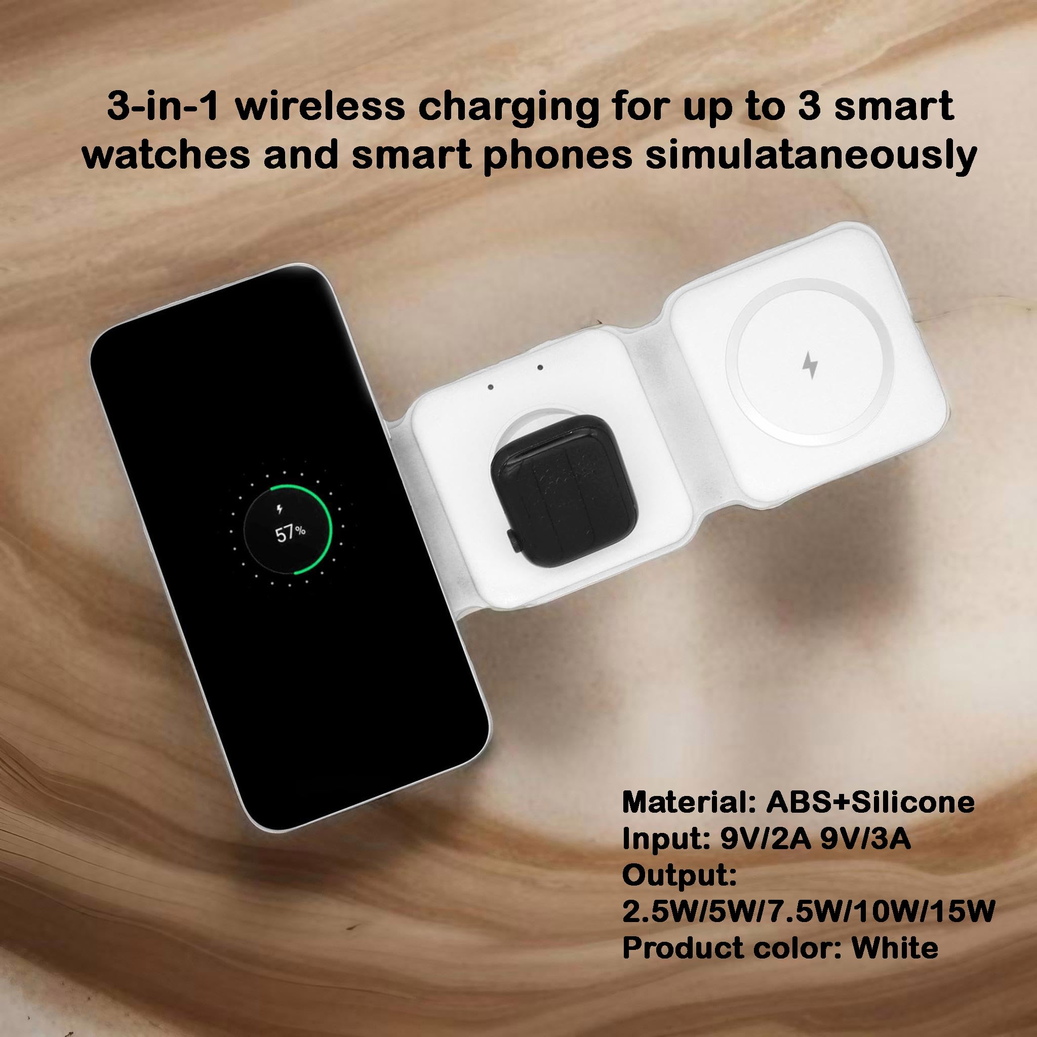 3-in-1 Foldable Wireless Charging Pad