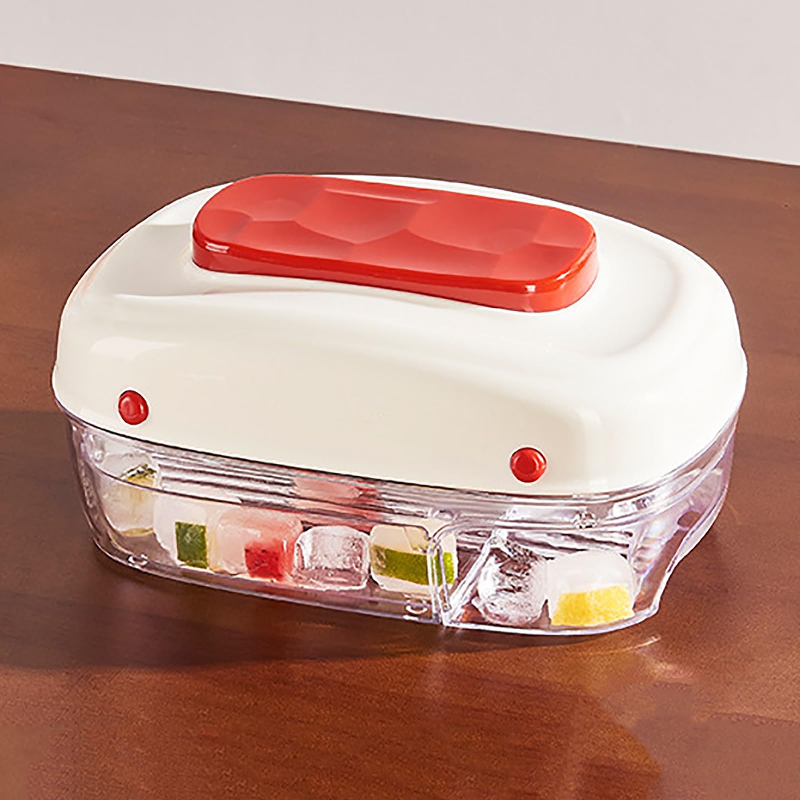 Moldes Helados, Molde para Helados, con Tapa | Fáciles de Limpiar, Desmoldado Rápido, para Uso en Casa, Bar, Cocina y Refrigerador(Red)