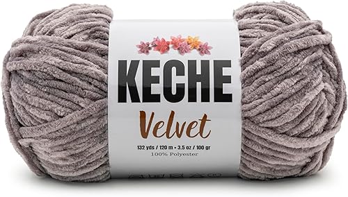 Miniatura 24 de Keche Hilo de terciopelo para ganchillo, manta de felpilla suave, voluminosa, hilo amigurumi, 3.53 oz (132 yardas), color menta
