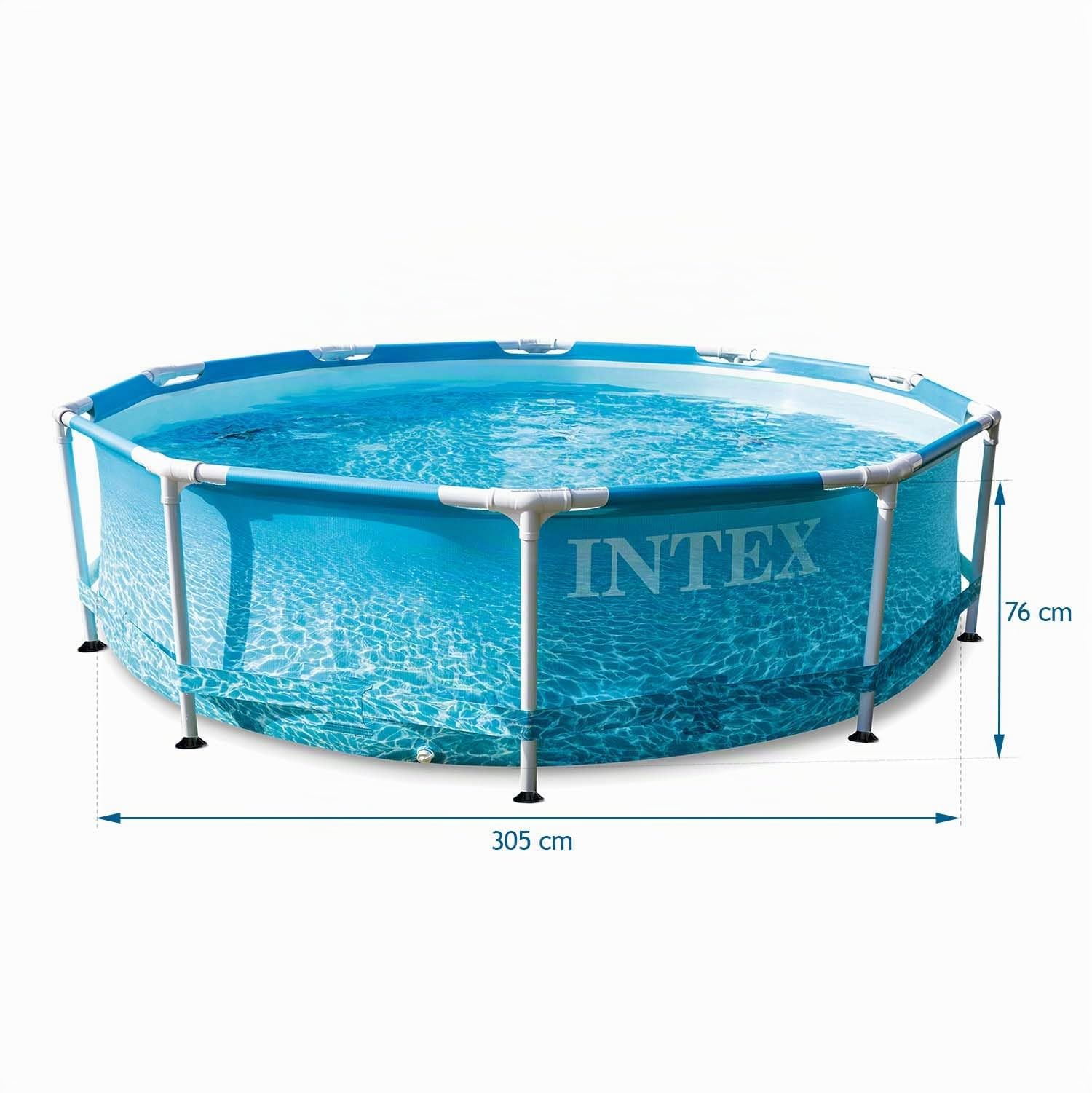 Intex ¡28208NP-PISCINA Beachside Frame D305X76 CM (C/Bomba Filtro)