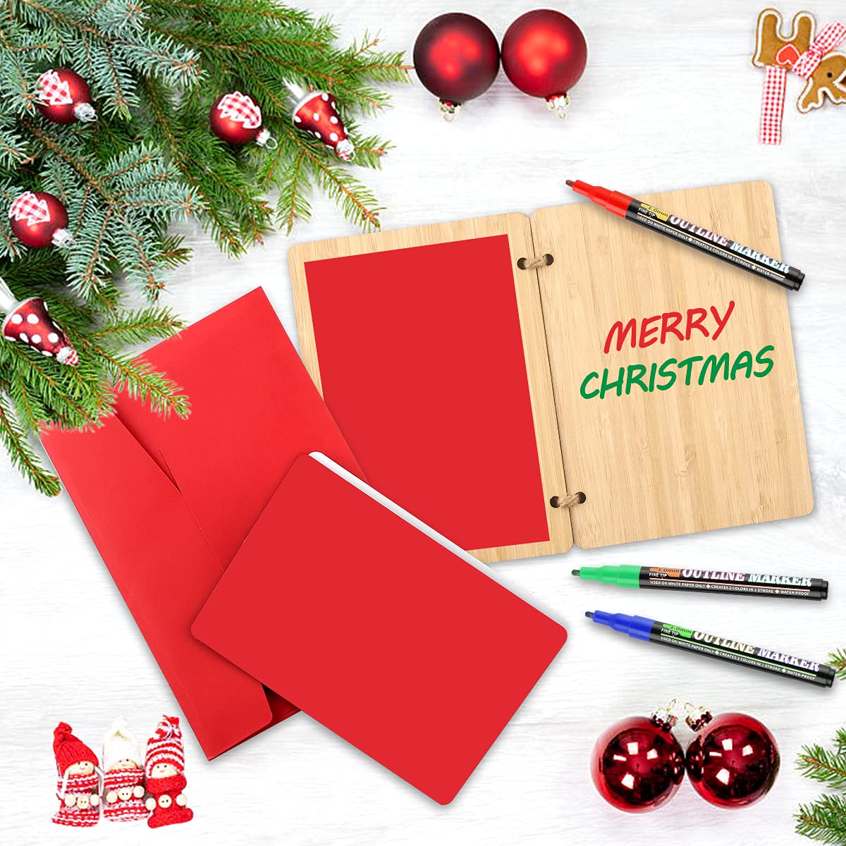Biglietto di Natale con Babbo Natale quilling: arte fatta a mano con carta intrecciata - Italia