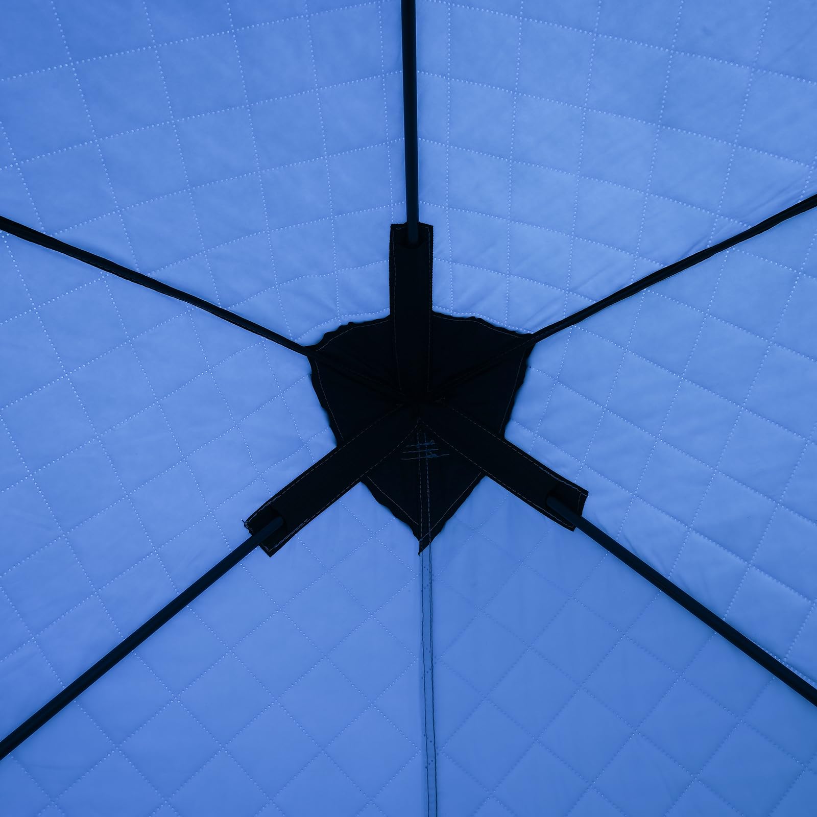 Eisfischerzelt 145x145x165cm | 210D Oxford, Wärmeisoliert, Für 1-2 Personen