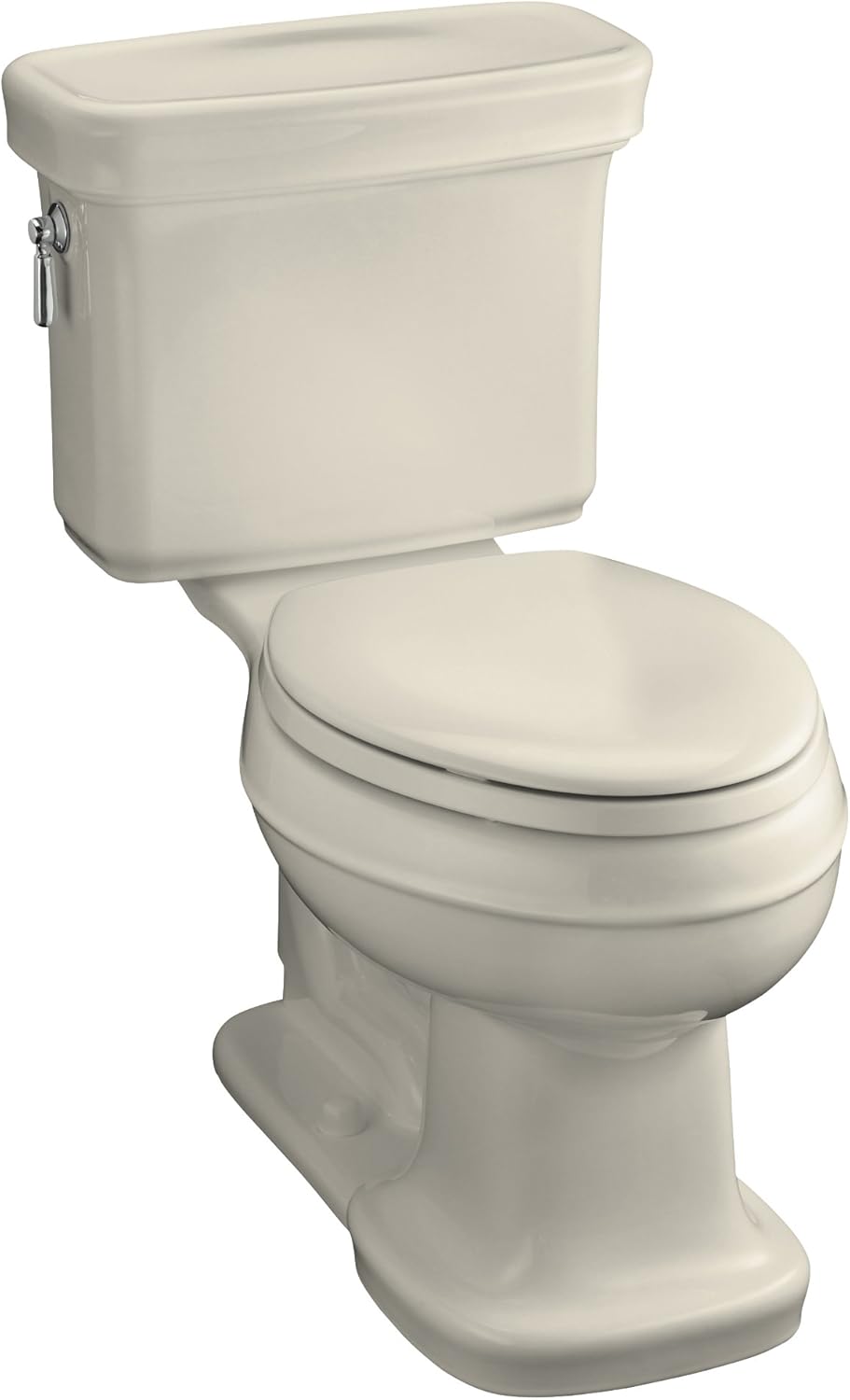 Kohler K348747 Bancroft Comfort Height Elongated Toilet, Less Seat