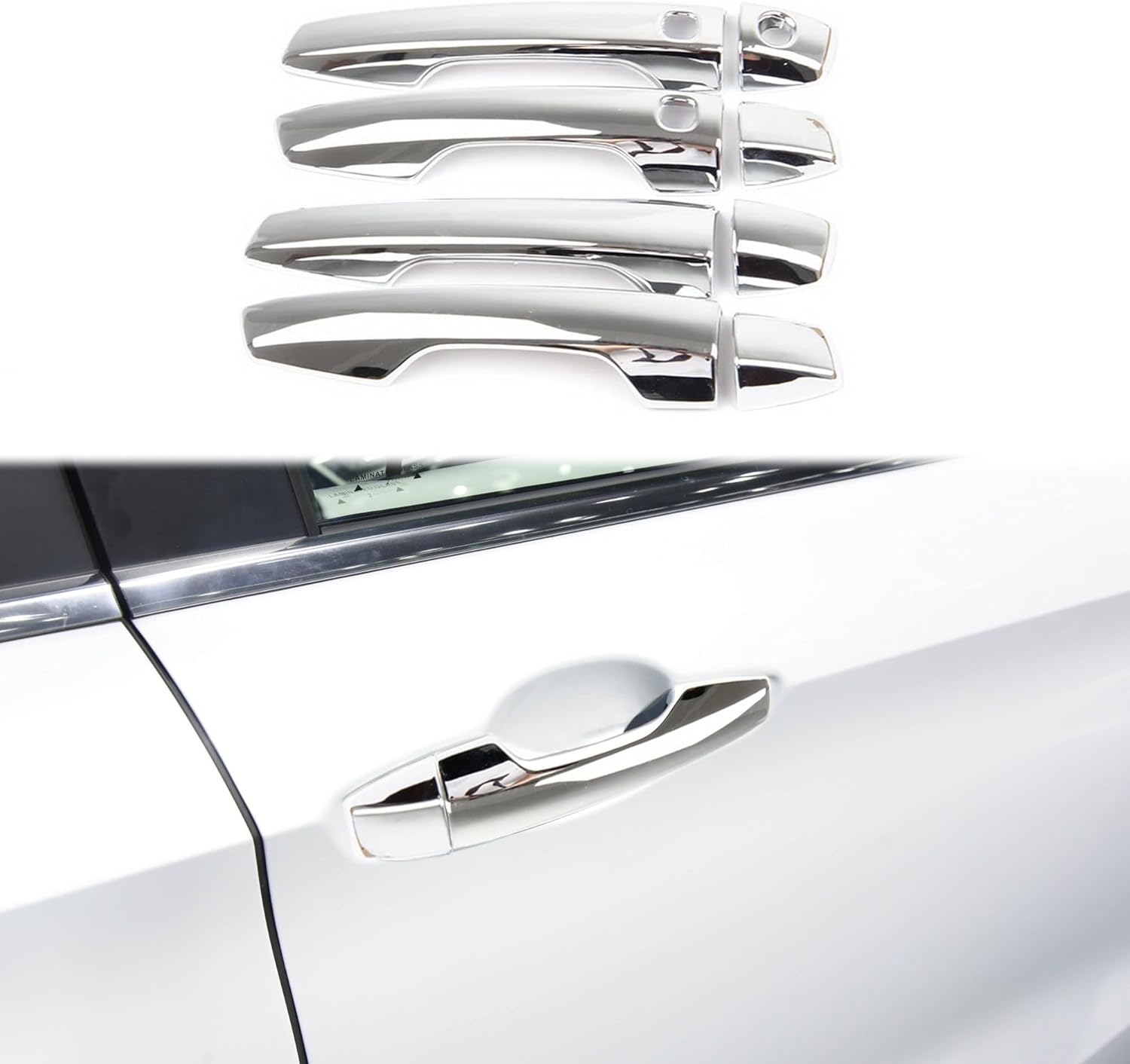 Side Door Handles Trim Cover Accessories for Mitsubishi Outlander 2022-2026 (Chrome)