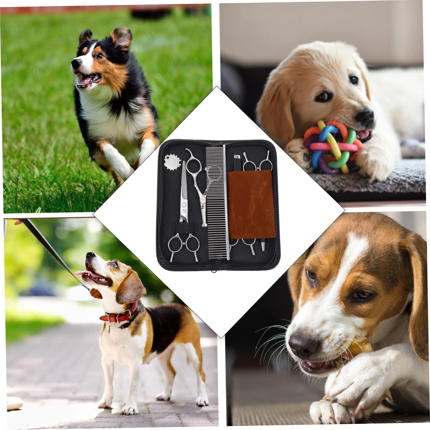 Toddmomy Ciseaux De Coupe Pour Animaux Acier Inoxydable Ciseaux De Toilettage Pour Chiens Tondeuses Pour Animaux