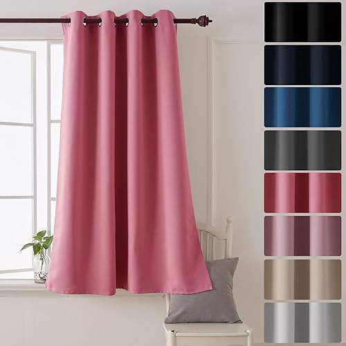 Pink Curtains For Bedroom Amazon Co Uk